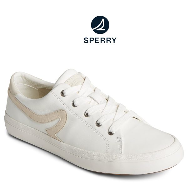 Women s Sandy Leather Sneaker White (STS89203) Online