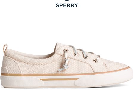 Women s SeaCycled™  Pier Wave Basket Weave Shimmer Sneaker Cream (STS88795) Online Sale