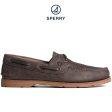 Men s Leeward 2-Eye Houndstooth Boat Shoe Blue (STS25399) Online