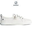 Women s Crest Vibe White Sneaker (STS99250) For Cheap