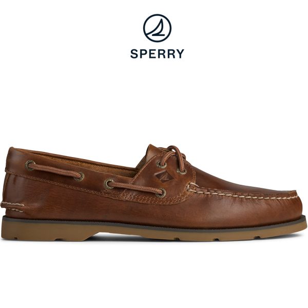 Men s Leeward Yacht Club Boat Shoe - Tan (STS18231) Cheap