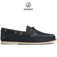 Men s Gold Cup Authentic Original Boat Shoe Navy STS158030 on Sale