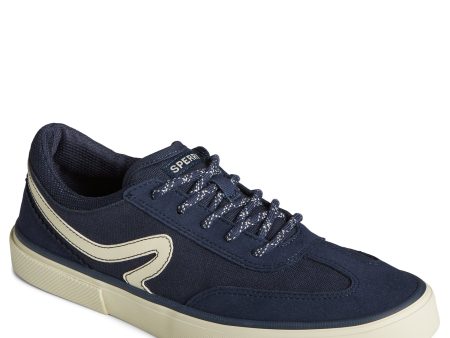 Men s CrossJack Court Sneakers Navy (STS25814) Online now