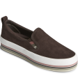 Women s Twin Gore Platform Sneaker - Brown (STS87821) Online Hot Sale