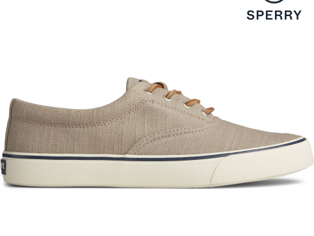 Men s Striper II Baja Linen Sneaker - Taupe (STS23058) Supply