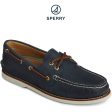 Men s Gold Cup Authentic Original Boat Shoe Navy STS158030 on Sale