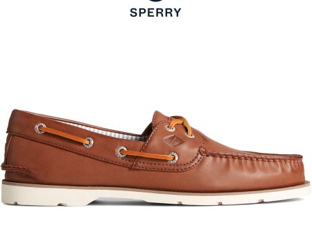 Men s Leeward Boat Shoe Tan (STS24104) Online