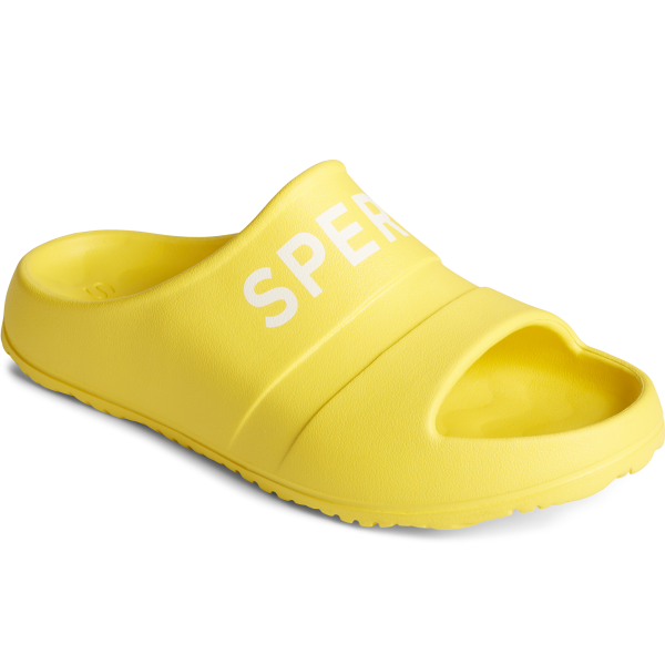 Women s Float Slide Logo Sandal - Yellow (STL24801) Cheap