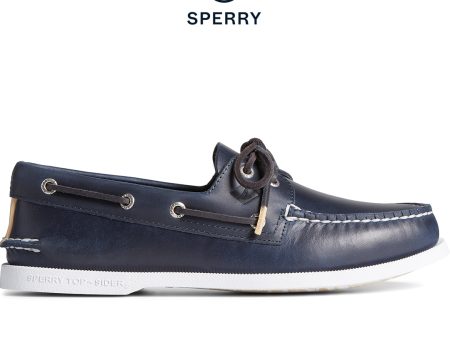 Men s Authentic Original Pullup Boat Shoe - Navy (STS24247) Online now