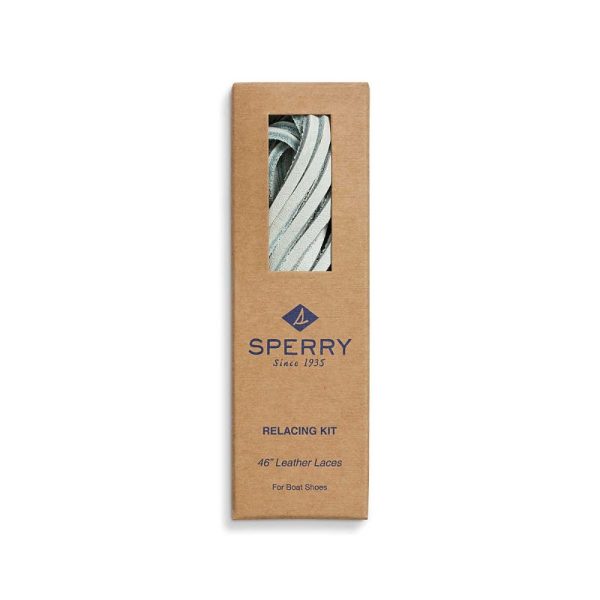 เชือกผูกรองเท้า Unisex Sperry White Leather Lace & Needle Kit Discount