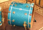 DW Collector s Maple Mahogany Teal Glass Drum Set - 22,10,12,14,16,14sn - SO#1304636 For Sale