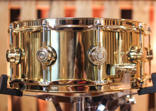 DW 5.5x14 Collector s Bell Brass Snare Drum w  Gold Hardware - DRVN5514SPG on Sale