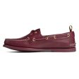 Women s Authentic Original Varsity Boat Shoe - Burgundy (STS22973) Cheap