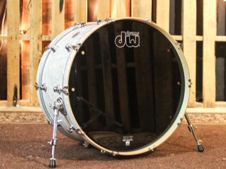 DW Performance White Marine Pearl Bass Drum - 14x24 For Discount