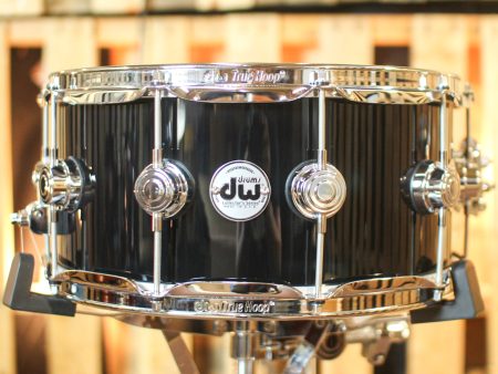 DW 6.5x14 Collector s Maple VLT Gloss Black Snare Drum - SO#1296063 For Sale