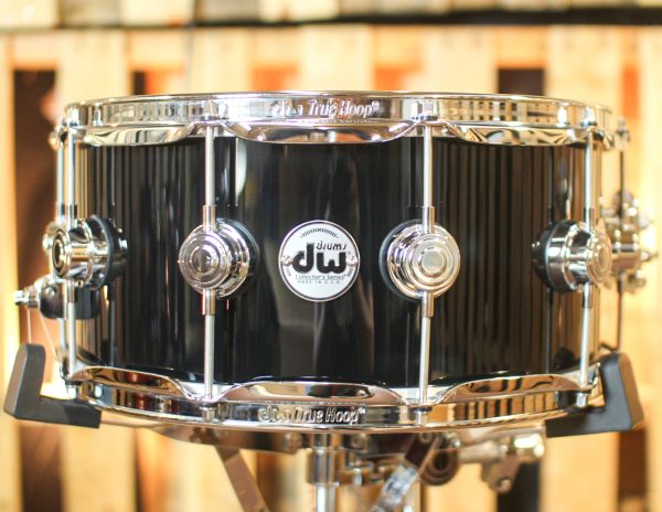 DW 6.5x14 Collector s Maple VLT Gloss Black Snare Drum - SO#1296063 For Sale