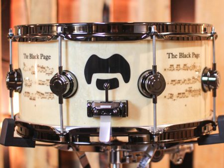 DW 6.5x14 Icon Series Terry Bozzio  The Black Page  Snare Drum - #158 of 250 For Discount