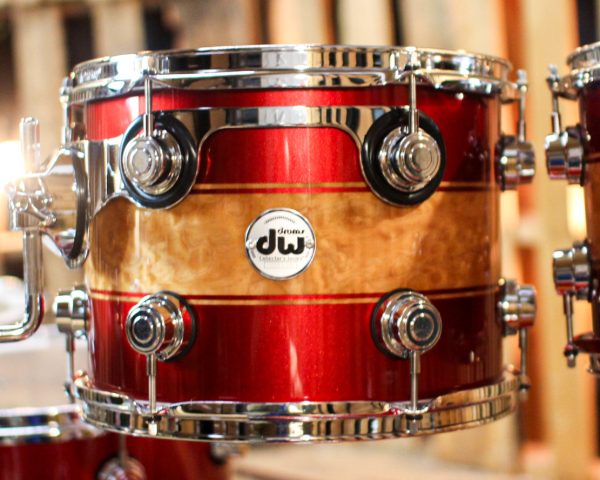 DW Collector s 333 Cherry Metallic Graphics over Heartwood Quilted Maple Drum Set - 22,10,12,14,16 - SO#1383153 Online Hot Sale