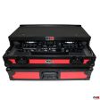 ProX XS-DDJSR2LTRBLED ATA Flight Case - Pioneer DDJ-SR2 DJ Controller - With Laptop Shelf & LED - Black Red Discount