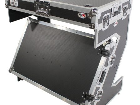 ProX XS-ZTABLEJR DJ Z-Table Junior Workstation - Portable Compact Booth Flight Case Table - With Handles & Wheels Sale