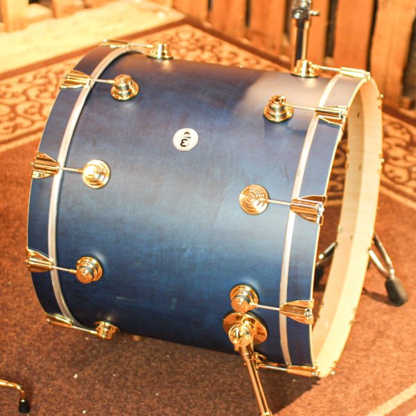 DW Collector s Maple Mahogany Regal Blue Satin Oil Drum Set - 22,10,12,14,16,14sn - SO#1310429 Hot on Sale