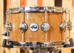 DW 7x14 Collector s Natural Lacquer over Cherry Mahogany Snare Drum - SO#1302282 on Sale