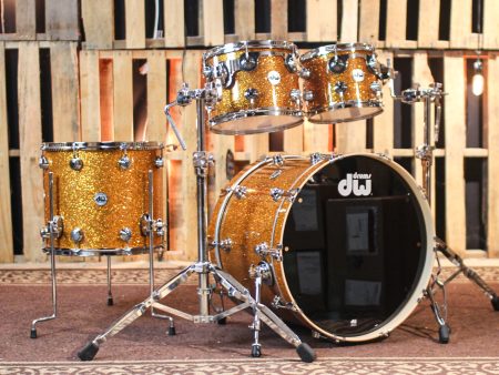 DW Collector s Maple SSC Burnt Orange Glass Drum Set - 22,10,12,16 - SO#1312358 Online