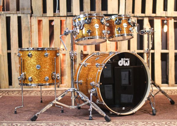 DW Collector s Maple SSC Burnt Orange Glass Drum Set - 22,10,12,16 - SO#1312358 Online