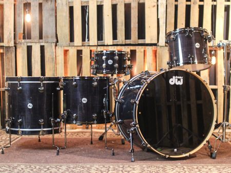 DW Collector s Standard Maple Ebony Stain Drum Set - 28,15,18,20,14sn - SO#1291945 on Sale