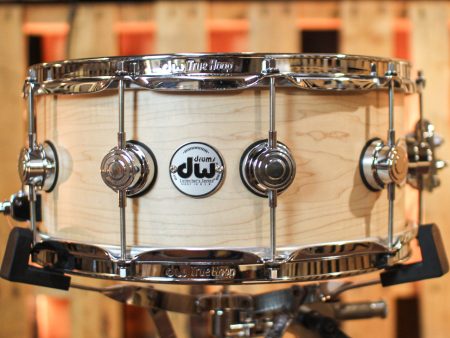 Used DW 6.5x14 Collector s Black Swamp Natural Satin Oil Solid Maple Snare Drum - SO#883633 Supply