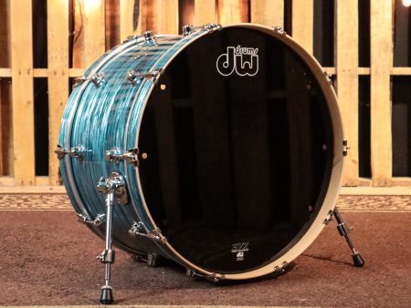 DW Performance Turquoise Oyster Bass Drum - 14x24 For Sale