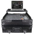 ProX XS-19MIXLTBL 10U Top Mount DJ Mixer Case - 19  Slanted - Pro Audio Equipment Storage - Black On Black For Cheap