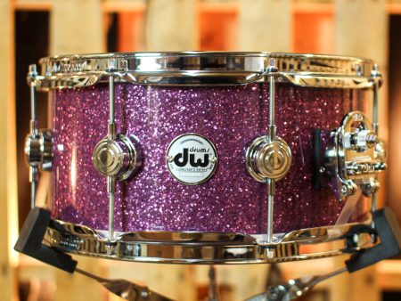 DW 6x13 Collector s Pure Purpleheart HVLT Purple Glass Snare Drum - SO#1388990 Online Hot Sale