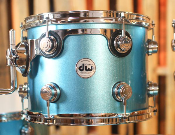 DW Collector s Maple Mahogany Laser Blue Drum Set - 22,10,12,16 - SO#1288915 For Discount