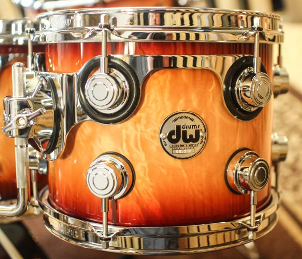 DW Collector s Red Burst Over Quilted Maple - 22,10,12,16,6.5x14 - SO#1134313 Online Sale