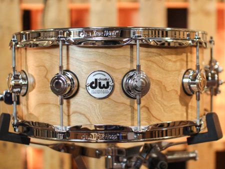 DW 6x14 Collector s Cherry Spruce Natural Satin Oil Snare Drum - SO#1352016 For Discount