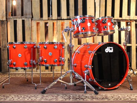 DW Collector s Purpleheart VLT Scarlet Red Drum Set - 23,10,12,14,16 - SO#1305680 For Cheap