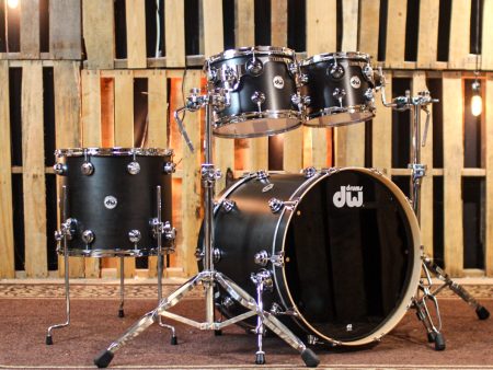 DW Collector s Maple SSC Ebony Satin Oil Drum Set - 22,10,12,16 - SO#1379889 For Discount