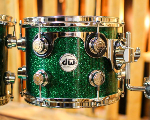 DW Collector s Maple Mahogany Green Glass Drum Set - 20,10,12,14 - SO#1374886 Fashion