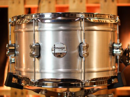 PDP 8x14 Concept Dual-beaded Brushed Aluminum Snare Drum - PDSN0814NBAC on Sale