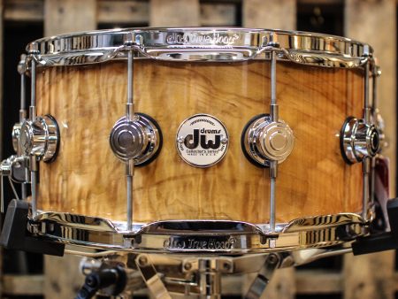 DW Collector s Maple Natural Lacquer Over Olive Ash Burl 6.5x14 - SO# 1101153 Supply