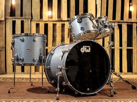 DW Collector s Maple Mahogany Blue Mist Metallic Drum Set - SO#1105550 Online Hot Sale