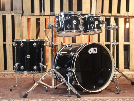 DW Collector s Standard Maple Gloss Black Drum Set - 22,10,12,16 - SO#1324968 Online