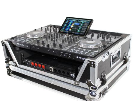 ProX XS-PRIME4W2U ATA-300 Style Flight Case - For Denon PRIME 4 DJ Controller - 2U Rack Space - With Wheels Supply