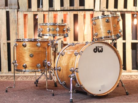 DW Collector s Natural Lacquer over Cherry Gum Jazz Drum Set - 22,13,16 (No Snare) - SO#883767 Supply