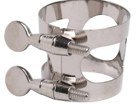 American Plating Alto Saxophone Ligature, Nickel on Sale