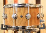 DW 7x14 Collector s Natural Lacquer over Cherry Mahogany Snare Drum - SO#1302282 on Sale