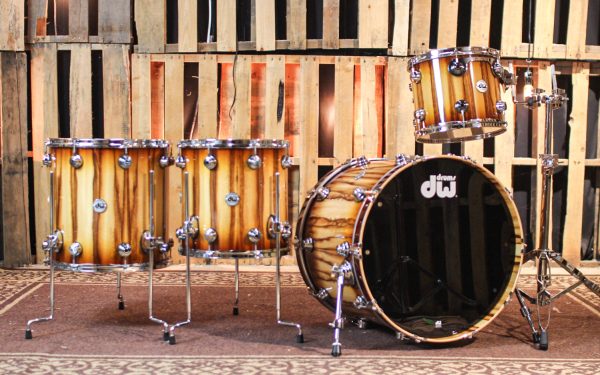 DW Collector s Cherry Purplecore Burnt Toast Burst over Chechen Drum Set - 22,12,14,16 - SO#1349104 Supply