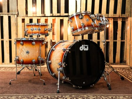 DW Collector s Natural To Deep Red Burst Over Quilted Maple Kit - SO#1134318 Fashion