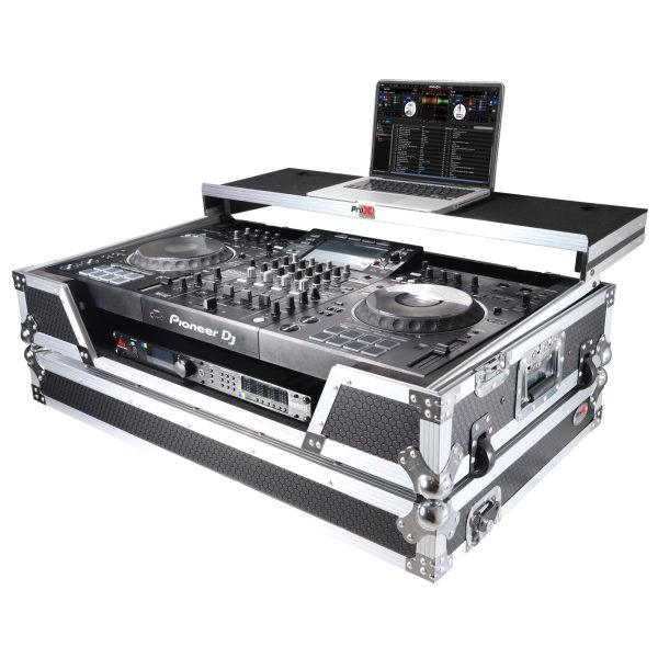 ProX XS-XDJXZWLT ATA-300 Style Flight Case - For Pioneer XDJ-XZ DJ Controller - With Laptop Shelf, 1U Rack Space, & Wheels For Discount